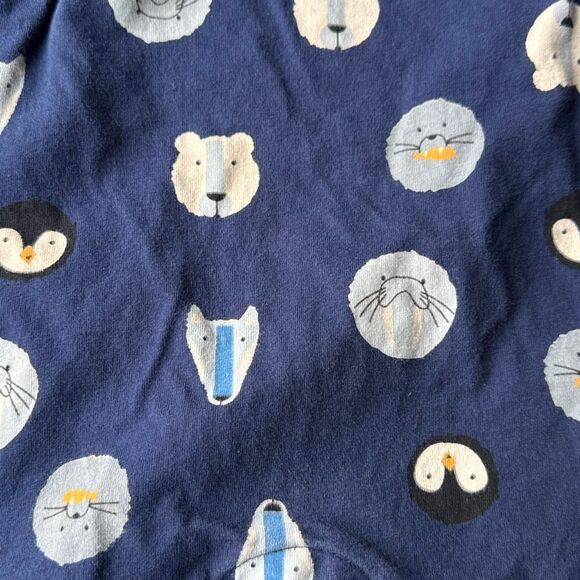 Hanna Anderson baby boys jumper overalls size 6-12 months animals winter critter - Picture 2 of 7